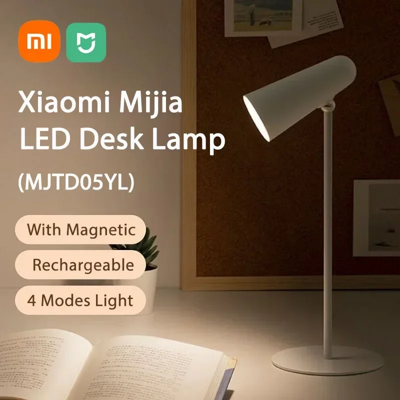 

Xiaomi Mijia LED Desk Lamp Multifunctional Type-c Rechargeable Reading Lamp 3 in 1 Study Office Portable Bedside Night Light