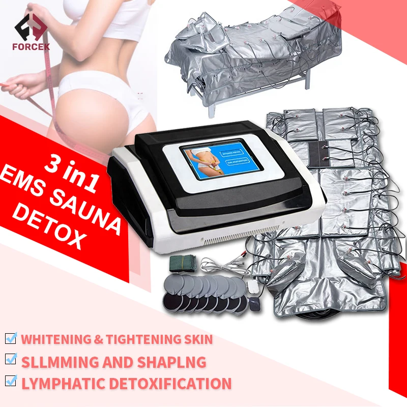 High Quality Pressotherapy Machine Lymphatic Massager With EMS Body Sliming  Suit Press Therapy Device For Salon Spa Use