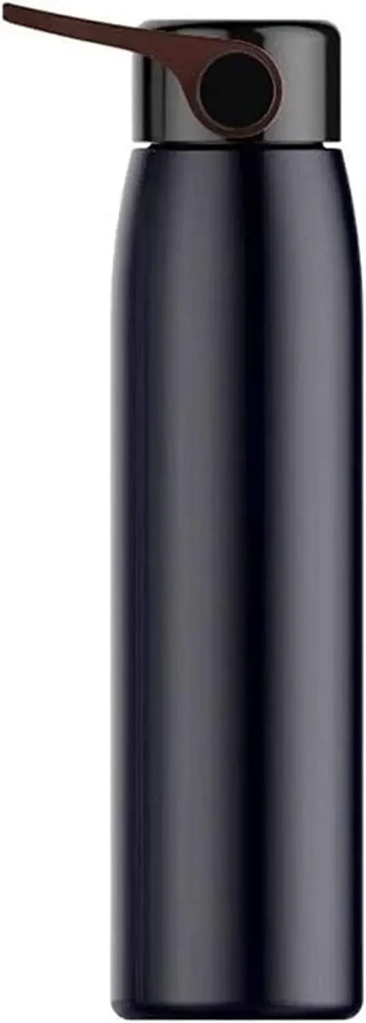 Portable Thermos Cup Kettle Fashion Stainless Steel Thermos, Portable Vacuum Travel Mug with Handle 320ml Thermos (Color : Black