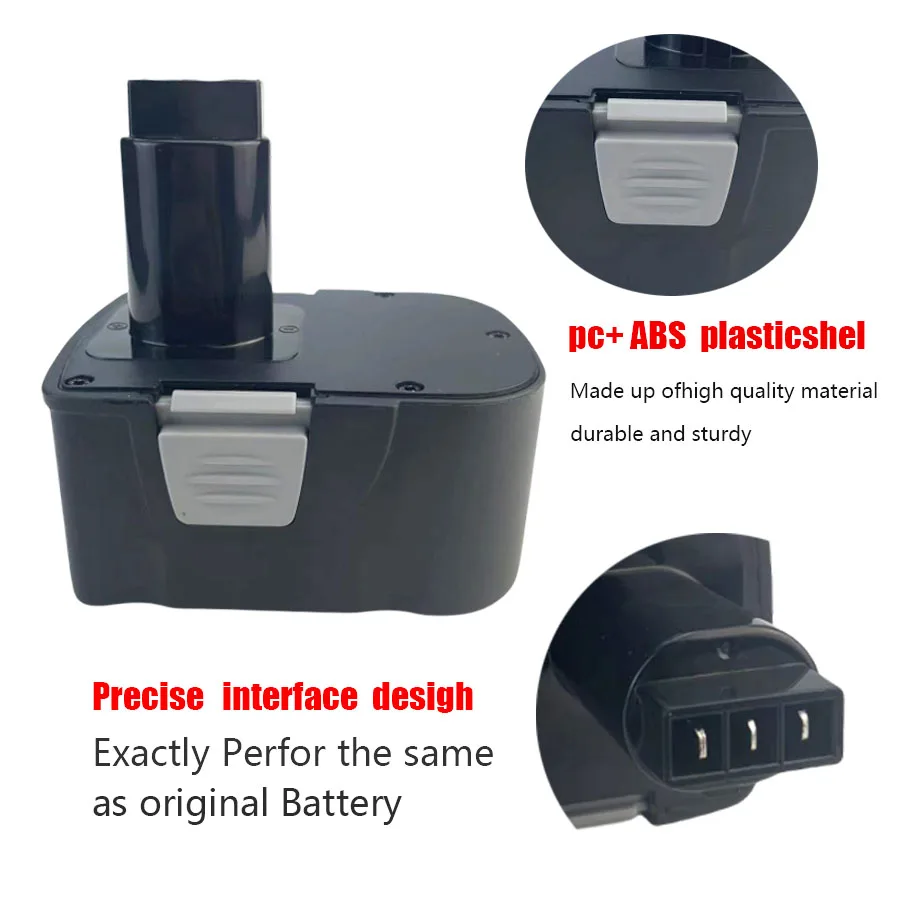 14.4V 6.8Ah rechargeable power tool battery, suitable for Interskol H12 DA-18ER WU-18ER SD-18ER cordless drilling rig battery