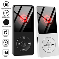 Portable Mini MP3/MP4 Player 1.8''Walkman HiFi Music Recording Ebook Auto Browse Bluetooth Two-Way Transmission Radio FM Voice