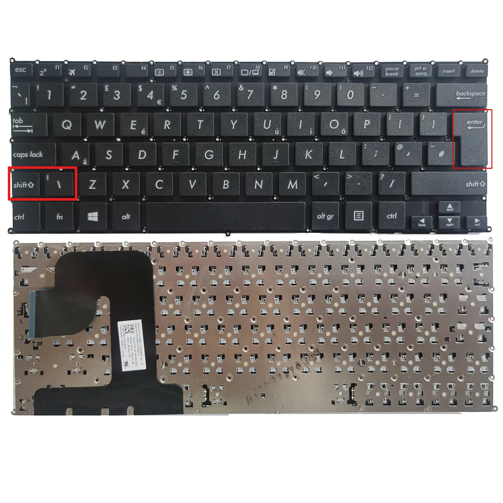 

UK laptop Keyboard For ASUS VivoBook Flip 12 TP203 TP203NA TP203NAH