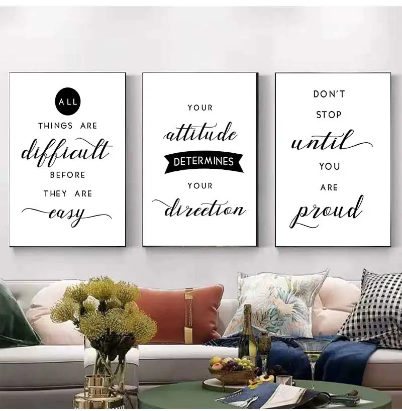 Print , Classroom Quotes Canvas Painting Modern Minimalist Pictures Classroom Wall Art Decor Growth Mindset Classroom Posters