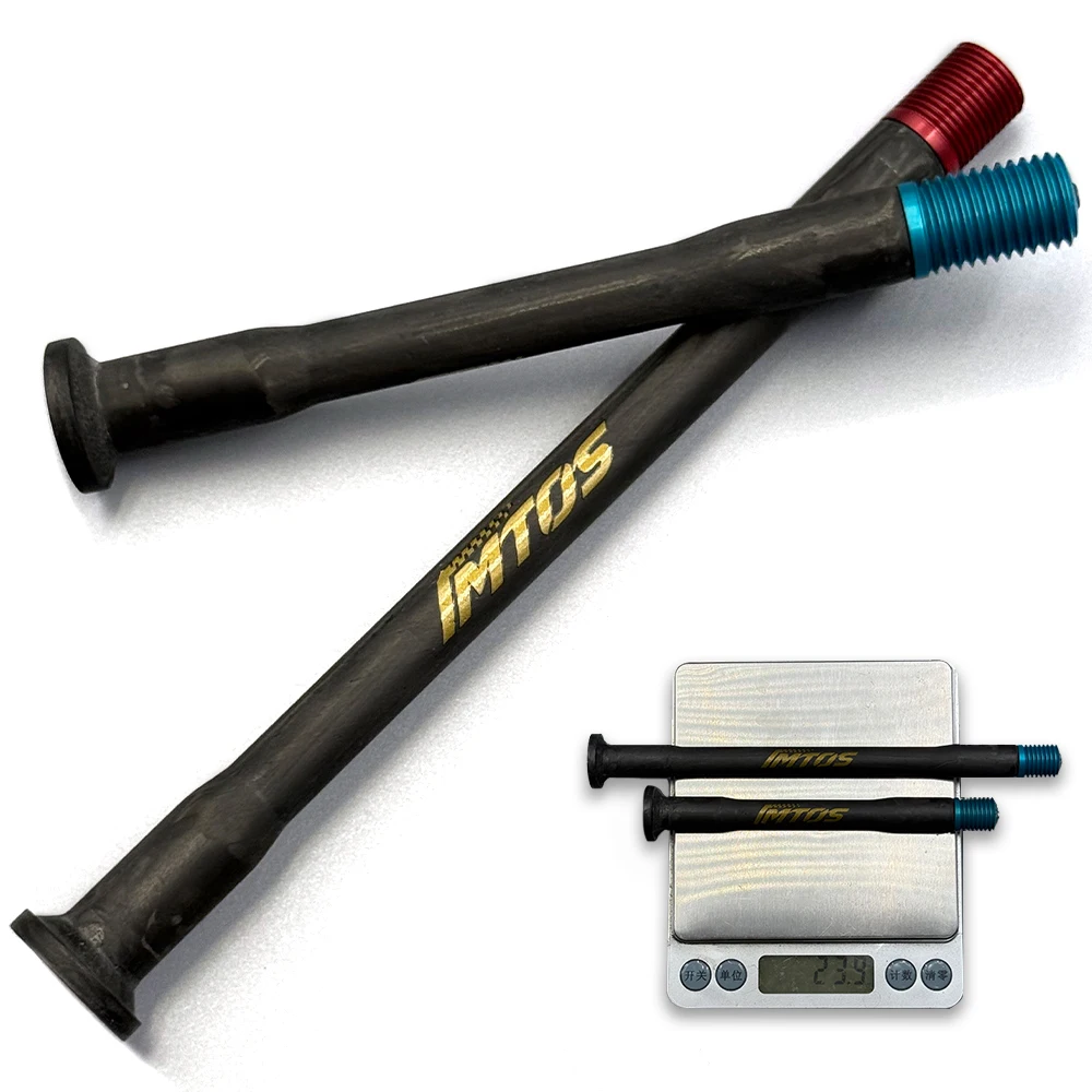 

Ультралегкая ось из углеродного волокна 24-28 г со сменной головкой – подходит для большинства шоссейных велосипедов – высокопрочная легкая ось