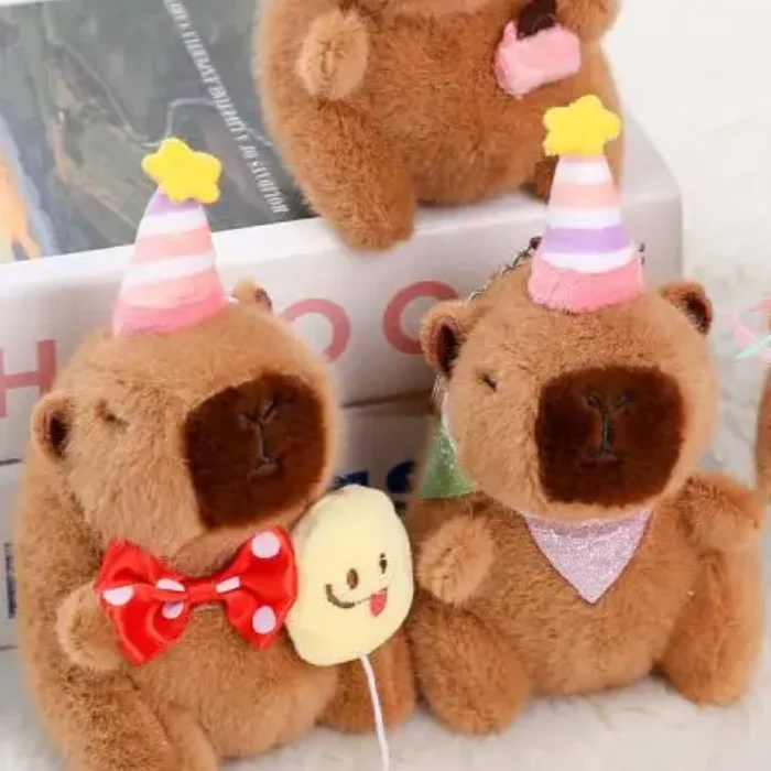 Cute Capibala Capybara Plush Doll Keychain Pendant Backpack Hanging Ornaments Gifts