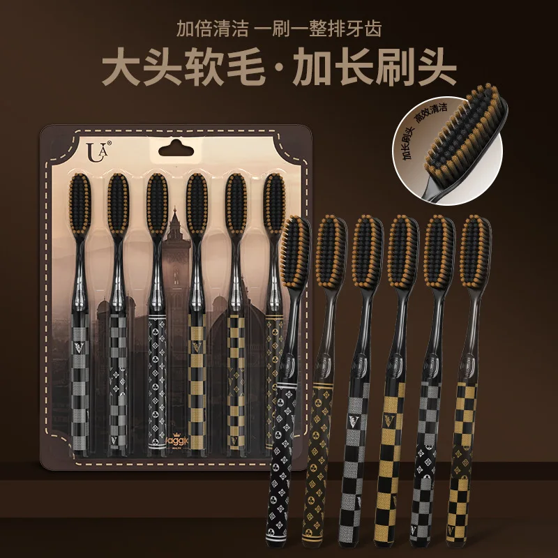 U-shaped Clean Long Brush Head Set, Suitable for Couples Traveling, Going to School, and Cleaning Oral Hygiene at Home