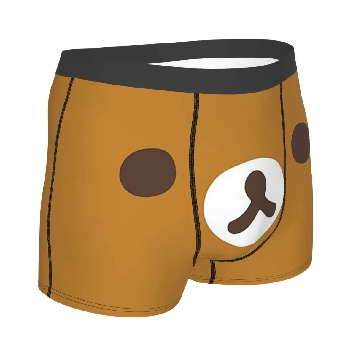 Face Rilakkuma Bear Underpants Breathbale Panties Male Underwear Comfortable Shorts Boxer Briefs