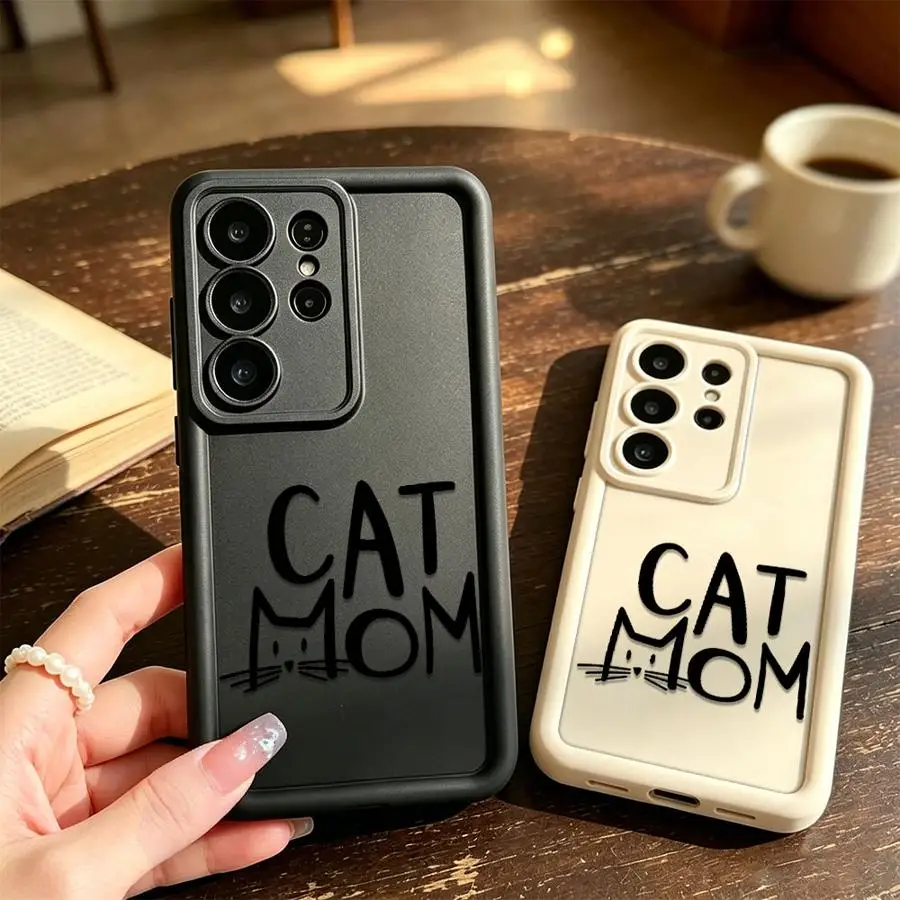 Phone Cover Case for Samsung Galaxy S26 Ultra S24 Plus S22 S24Ultra S25 Edge S25 S21 S23 FE S20FE Cat Cute