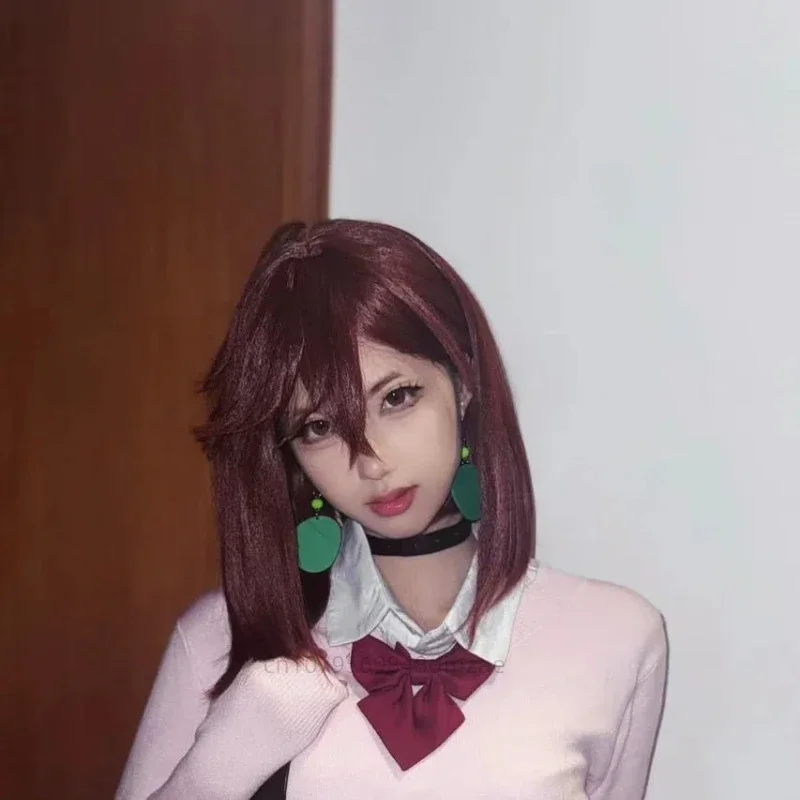 

FC6Ayase Momo Cosplay Wig with Green Earrings, Cosplay Clothing Accessories, Used for Stage Plays and Holiday Gatherings@FC8！