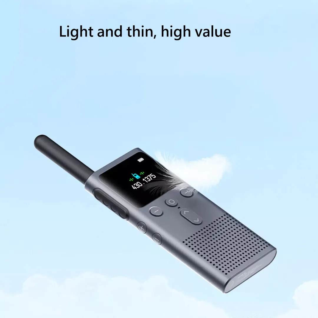 Xiaomi Walkie Talkie 2S Rechargeable Dual Mode 4W Power 2190mAh Battery 1.77'' Screen 5km Call Distance Chinese Version