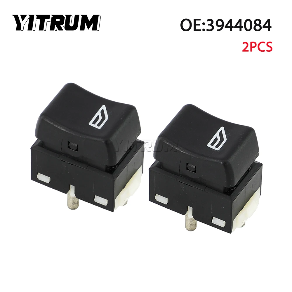 YITRUM 3944084 1362546 Electric Power Window Control Switch Single Regulator Button For Volvo Truck 4 Pins