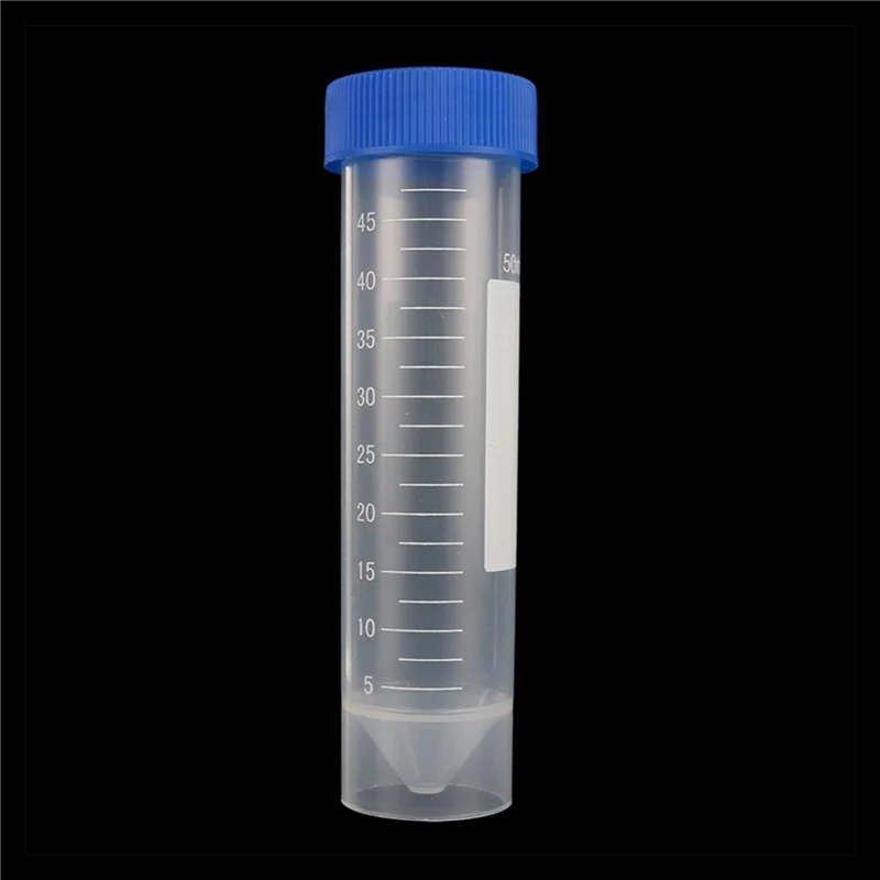 EDT-100PCS 50 ml maatcentrifugebuizen, laboratorium cryovials, blauwe schroefdop centrifugebuizen voor analyse