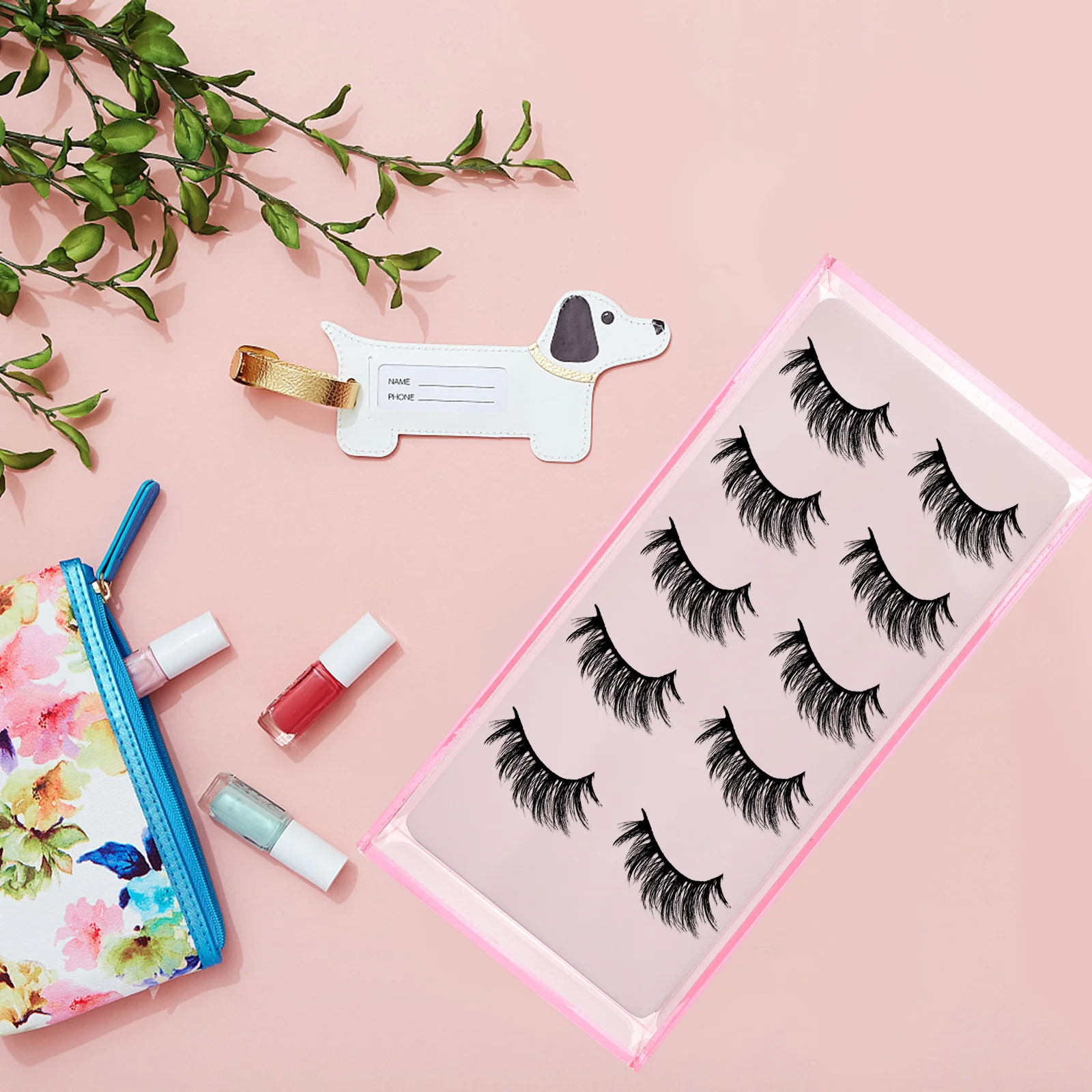 Eyelash Storage Box Clear Acrylic False Lash Container with Compact Design for Jewelry Store Display and Daily Use Holder