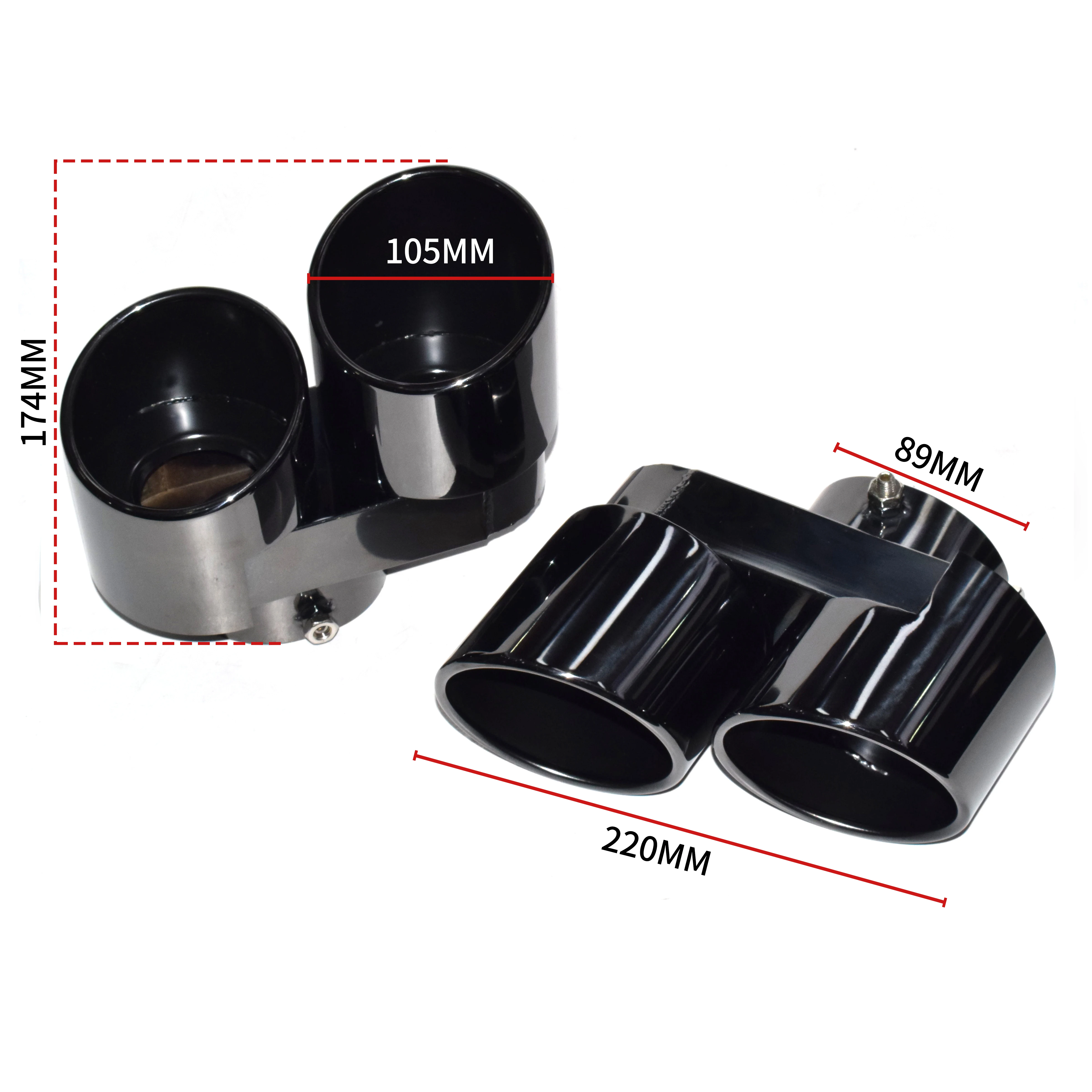 For DEX Exhaust Tips for 2020-2024 X5 G05 X6 G06 X7 G07 Quad  Carbon Fiber/Stainless Steel Exhaust Pipes Muffler  Nozzle