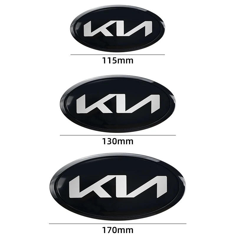 Car Front Hood Emblem Rear Trunk Badge Sticker Accessories For KIA Sportage Ceed Sorento Cerato Optima Picanto Rio Soul