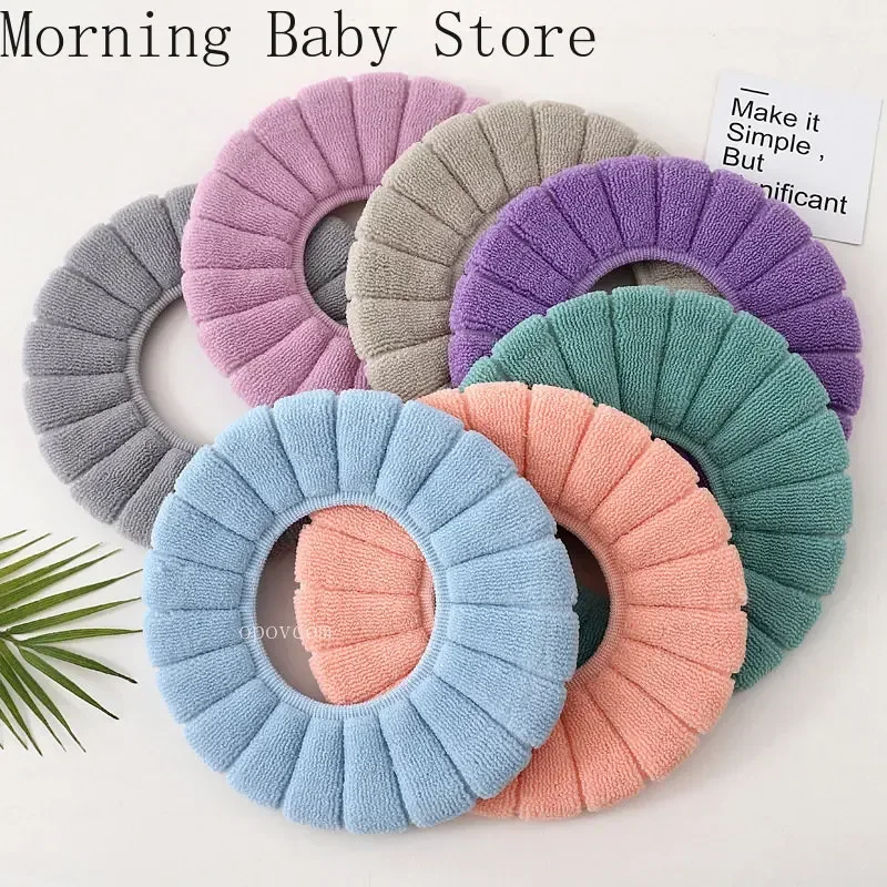 Universal Pumpkin Pattern Toilet Seat Cover Warm Washable Knitting O-shape Closestool Mat Children Potty Training Accessories