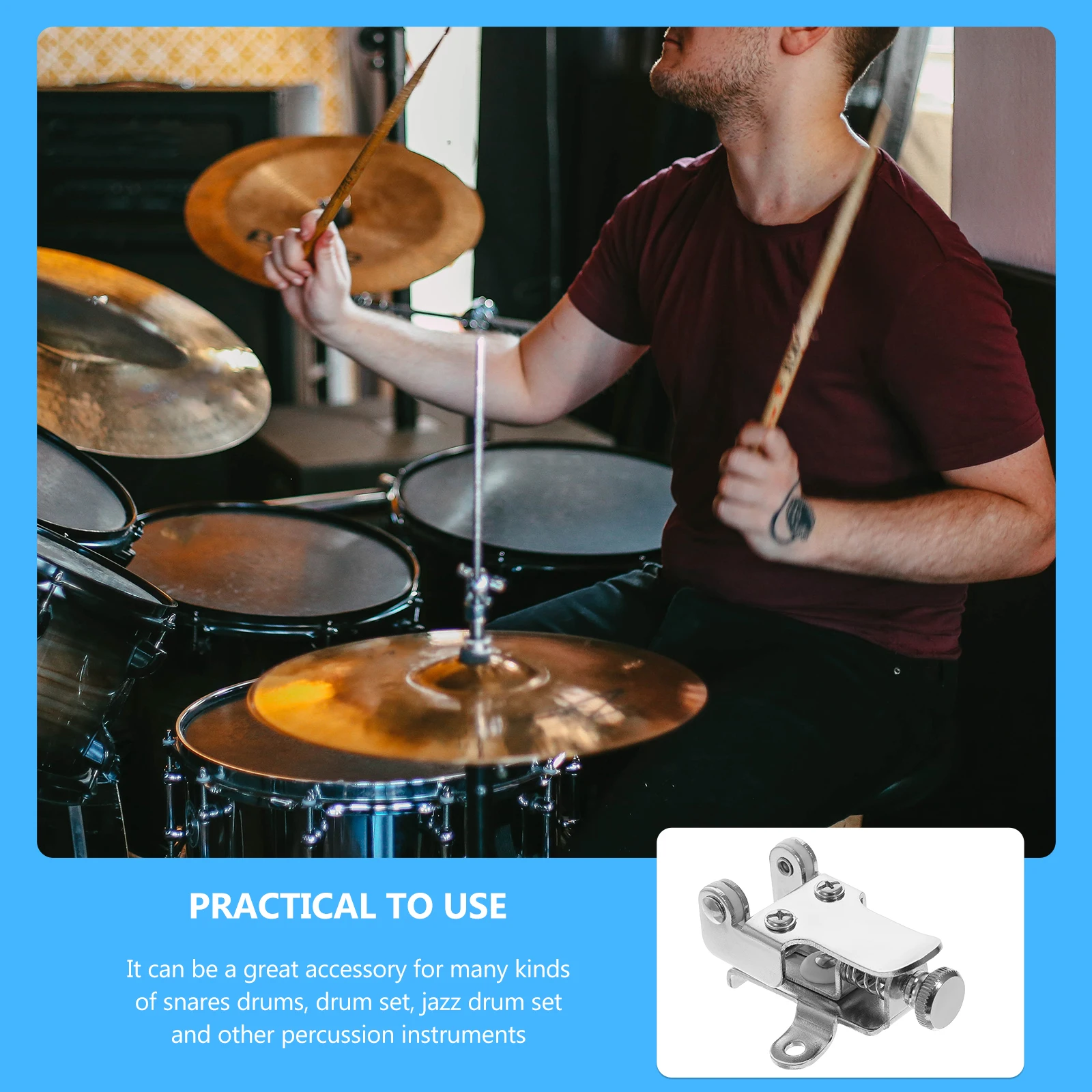 

1 set Durable Snare Metal Strainer Smooth Surface Easy Adjust Regulator For Snare Drum Kit Accessories Jazz Drum Parts