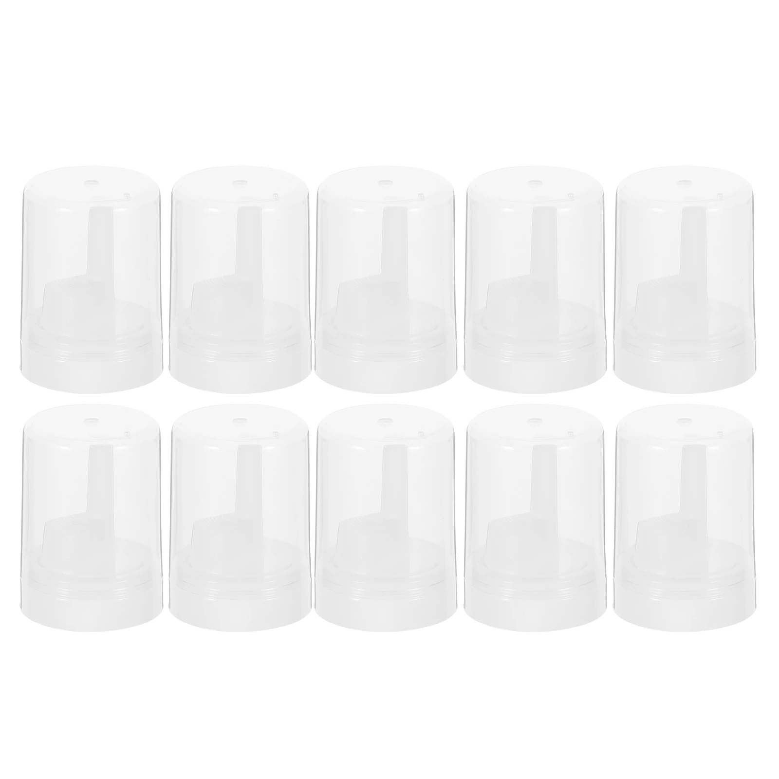 

10 Pcs Aerosol Can Valve Spray Head Cap with Nozzle Replacement White Dry Lubricant Cone Gas Spout