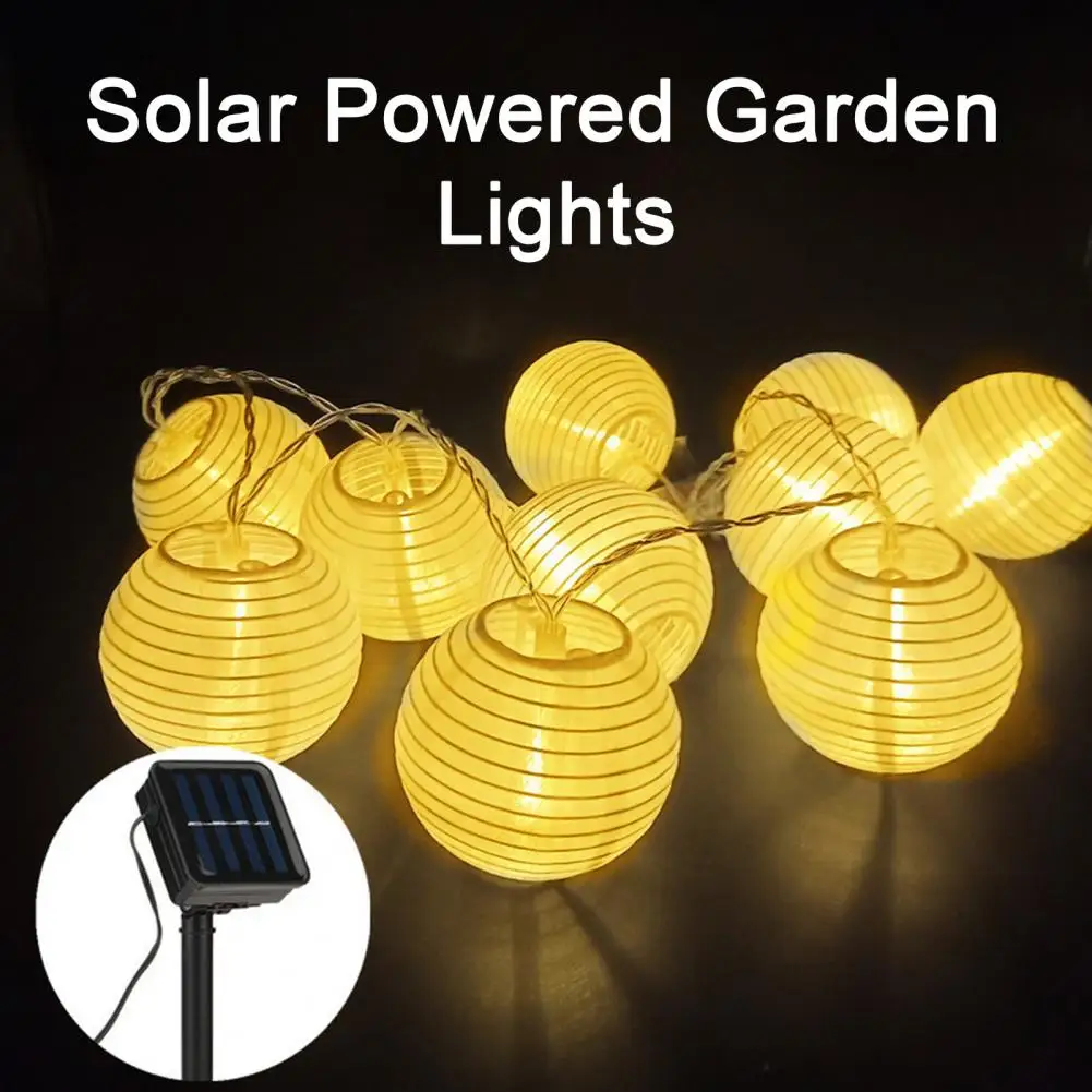 Warm White String Lights Solar Lantern String Lights 10 Leds Waterproof Outdoor Garden Decor Patio Yard Balcony Party