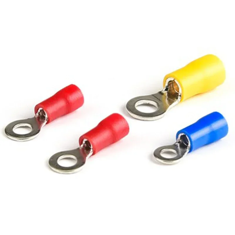 Assorted Insulated Fork U-type Set Terminals Connectors Kit Electrical Crimp Spade Ring Mixed Lug Cable Wire Car Accessories
