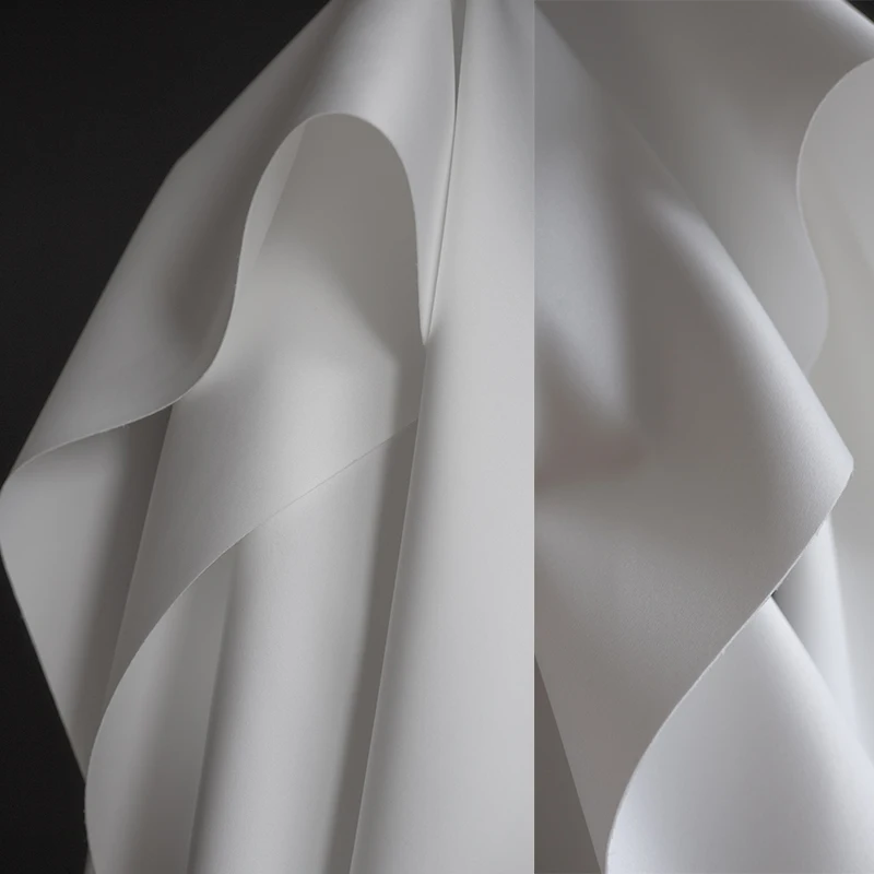 

White Double Sided Thickened Fabric Premium Textured Oversized Jacket Baseball Coat Printed Designer High End Material