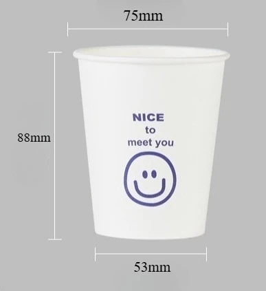 9 أوقية 250 مللي فناجين القهوة القابل للتصرف للوجبات الجاهزة أكواب ورقية سميكة لشرب الشاي الحليب المشروب البارد عصير للذهاب كوب #6