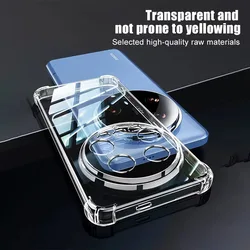 Airbag Shockproof Transparent Silicone Case For Xiaomi Mi 15 14 14T 13 12 12S Pro Ultra Soft TPU Cover