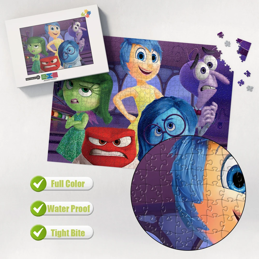 インサイドアウト漫画ジグソーパズルゲーム大人のための簡単/難しいマルチ仕様パズルモンテッソーリ教育玩具最高のギフト