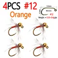 4pcs Orange Sz 12