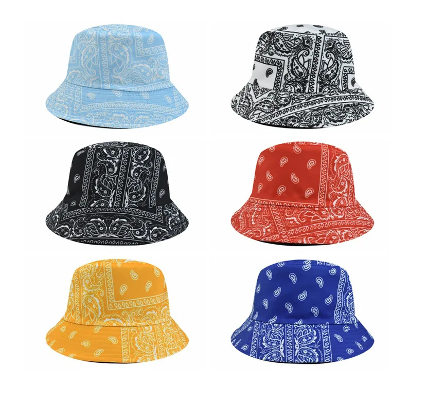 

New Streetwear Paisley Hip Hop Men Women Bucket Hats Cotton Soft Fashion Trend Classic Retro Comfortable Sunshade Fisherman Caps