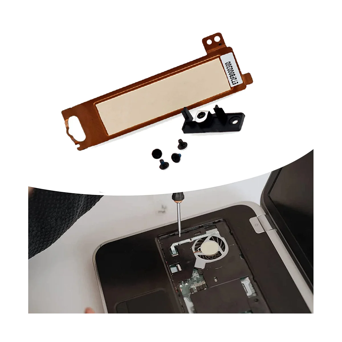 델 래티튜드 5400 5401 5402 5500 5501 5502 정밀 3540 3541 3542 3550 3551 SSD 하드 디스크 냉각 브래킷 KJK50