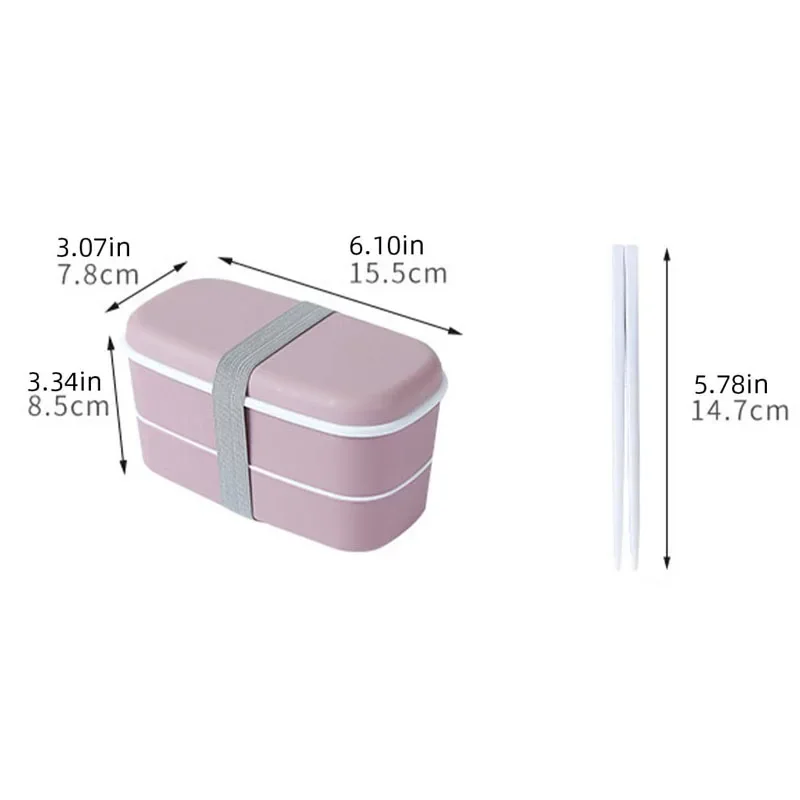 Multi Functional Kitchen Double-Layer Partition Bento Box, Household Kitchen Food Lunch Box, Can Be Placed In Microwave Oven - view 6