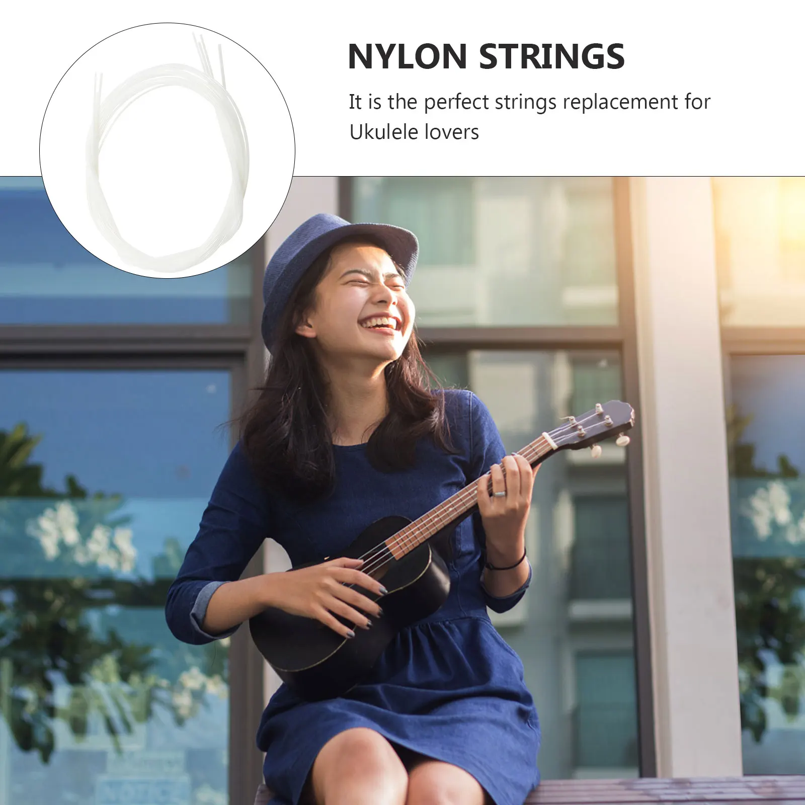 

5 Sets Ukulele Strings Trustworthy Musical Instrument Universal Nylon Perfect Workmanship