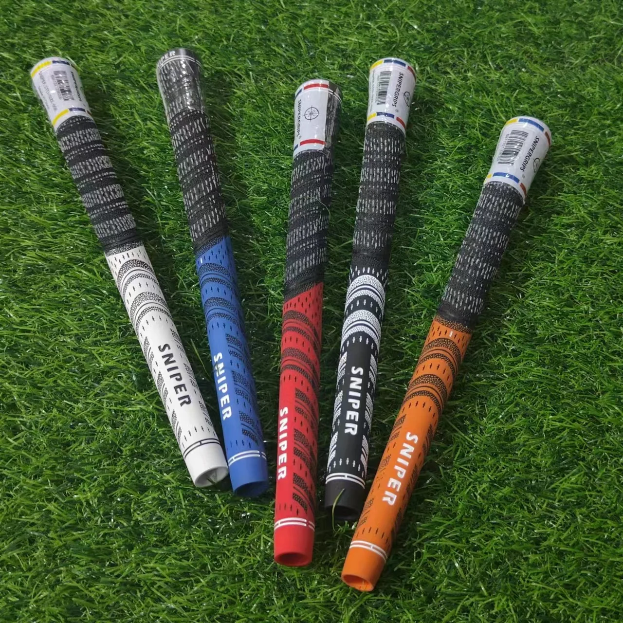 Sniper Golf Club Grips for Men, Standard MCC Cotton, Weatherproof, Non-Slip, Shock Absorbing, Iron, Wood, 5 Colors, 1Pc