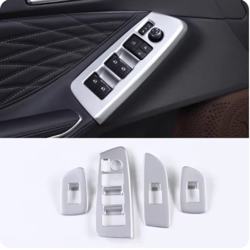 LHD For Toyota Avalon XX50 2019 - 2022 Car Cover Door Window Glass Inner Panel Armrest Lift Switch Button Trim Frame view 4