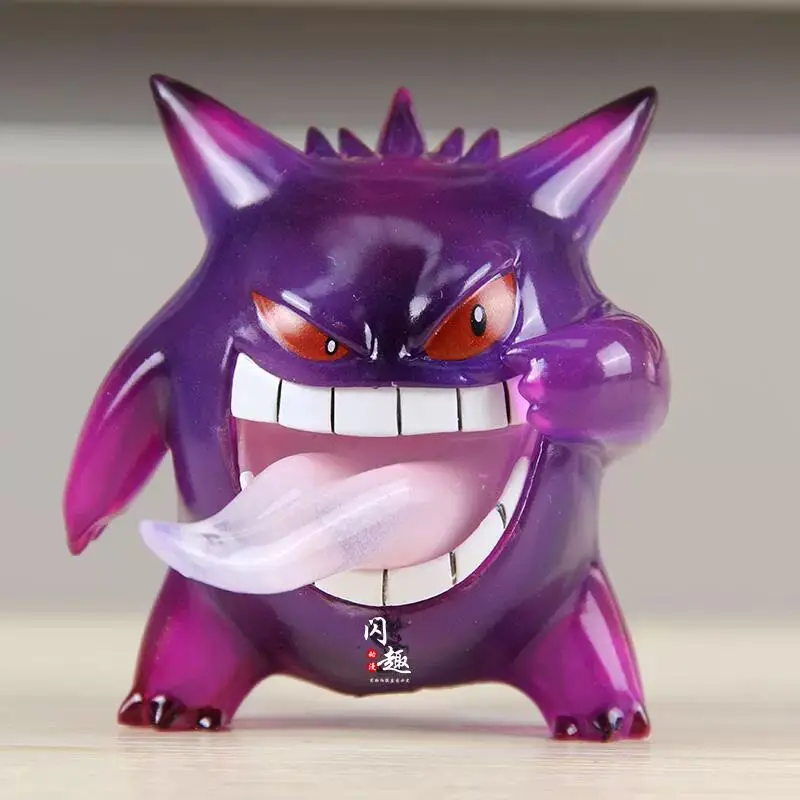 Pokemon Anime Figures Gk Gengar Action Figure Transparent Gengar Cute Figurine Pvc Model Doll Room Decoration Gift Toy For Kids