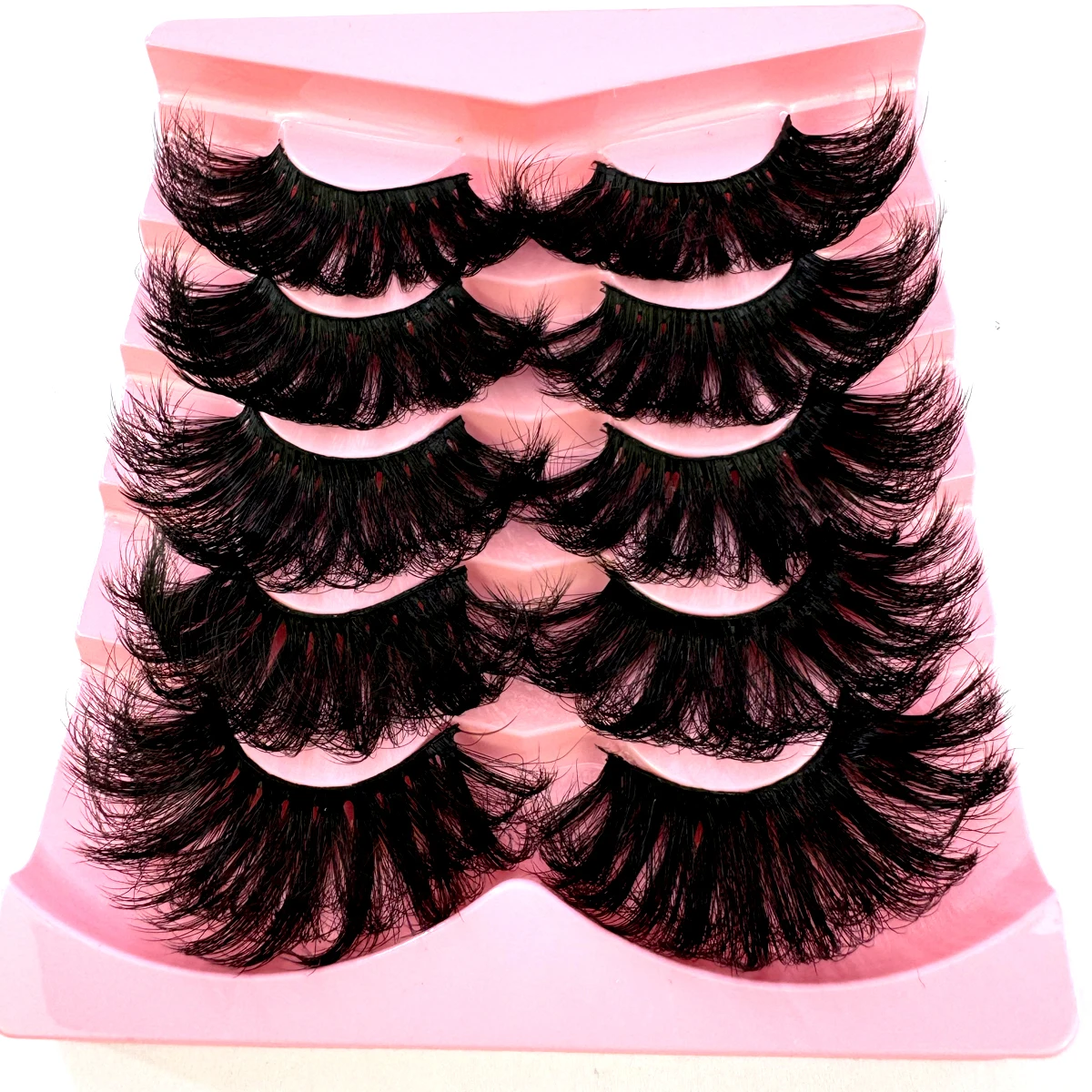 HBZGTLAD Flauschige Lange Wimpern 3D Faux Mink Wimpern Natürliche Falsche Wimpern Dramatische Weiche Volumenwimpern Wimpernverlängerung Make-up – Detail 23
