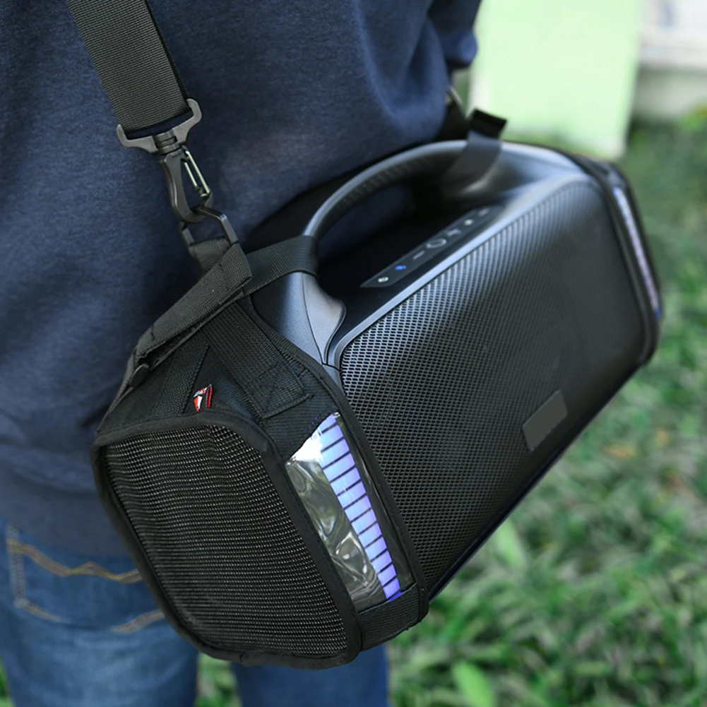 Portable Sling Speaker Case with Adjustable Shoulder Strap for Tribit StormBox Blast Fall-proof Audio Storage Bag Accessories