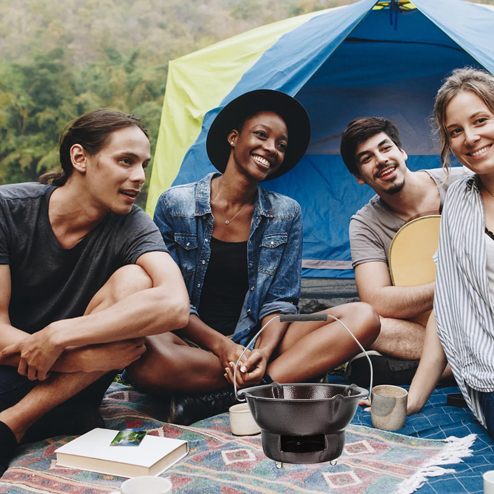 

Набор: Многофункциональная железная угольная печь-барбекю, портативная уличная печь для обогрева, инструмент для гриля, горелка для барбекю, принадлежности для кемпинга