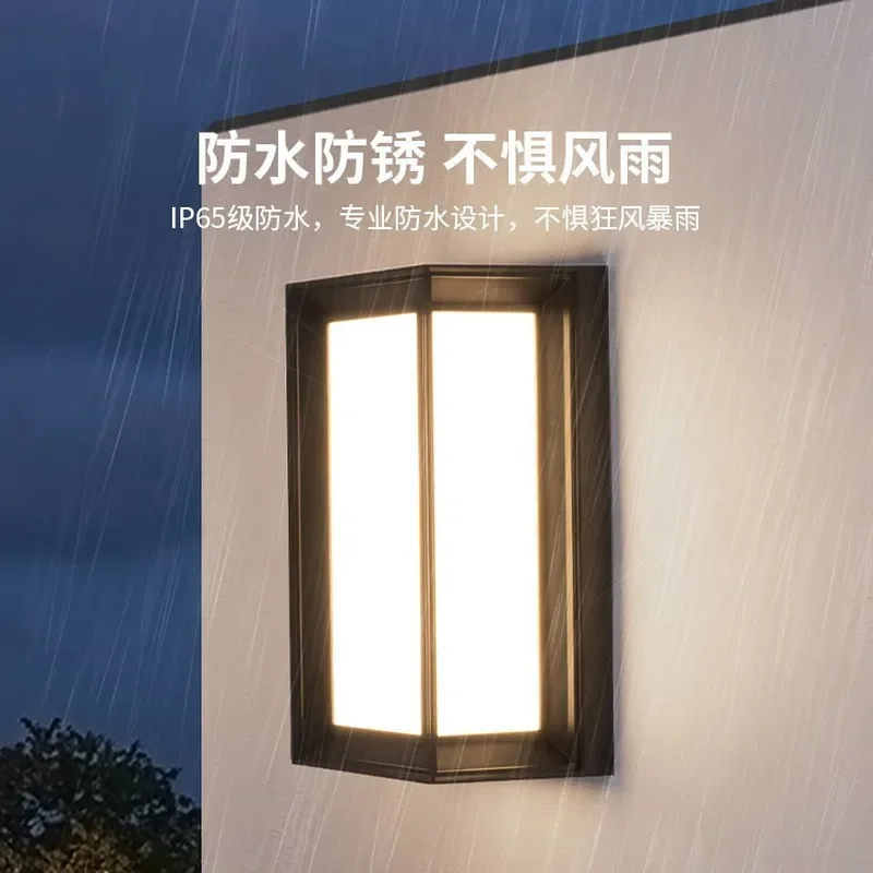 Waterproof Outdoor Wall Light for Villa Courtyard Corridor Aisle Balcony Staircase Entrance Garden Exterior Lighting Fixture