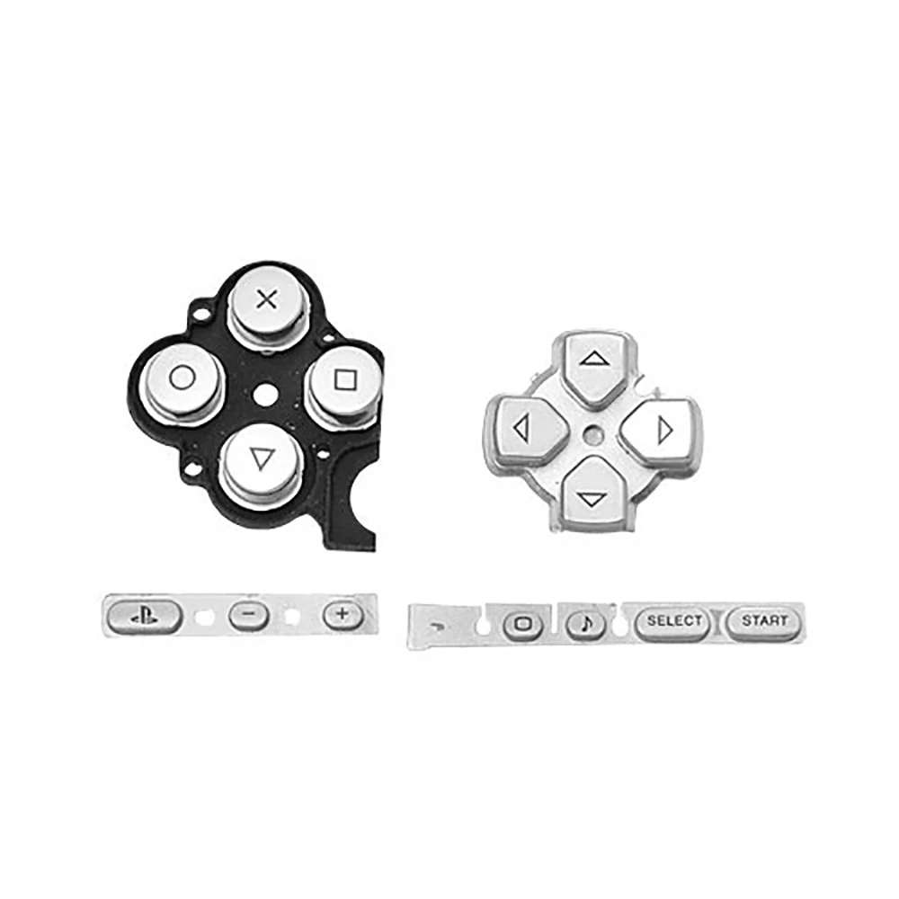 Otent botões da esquerda direita selecione início botão chave almofada conjunto reparação substituição para sony psp 3000 magro console