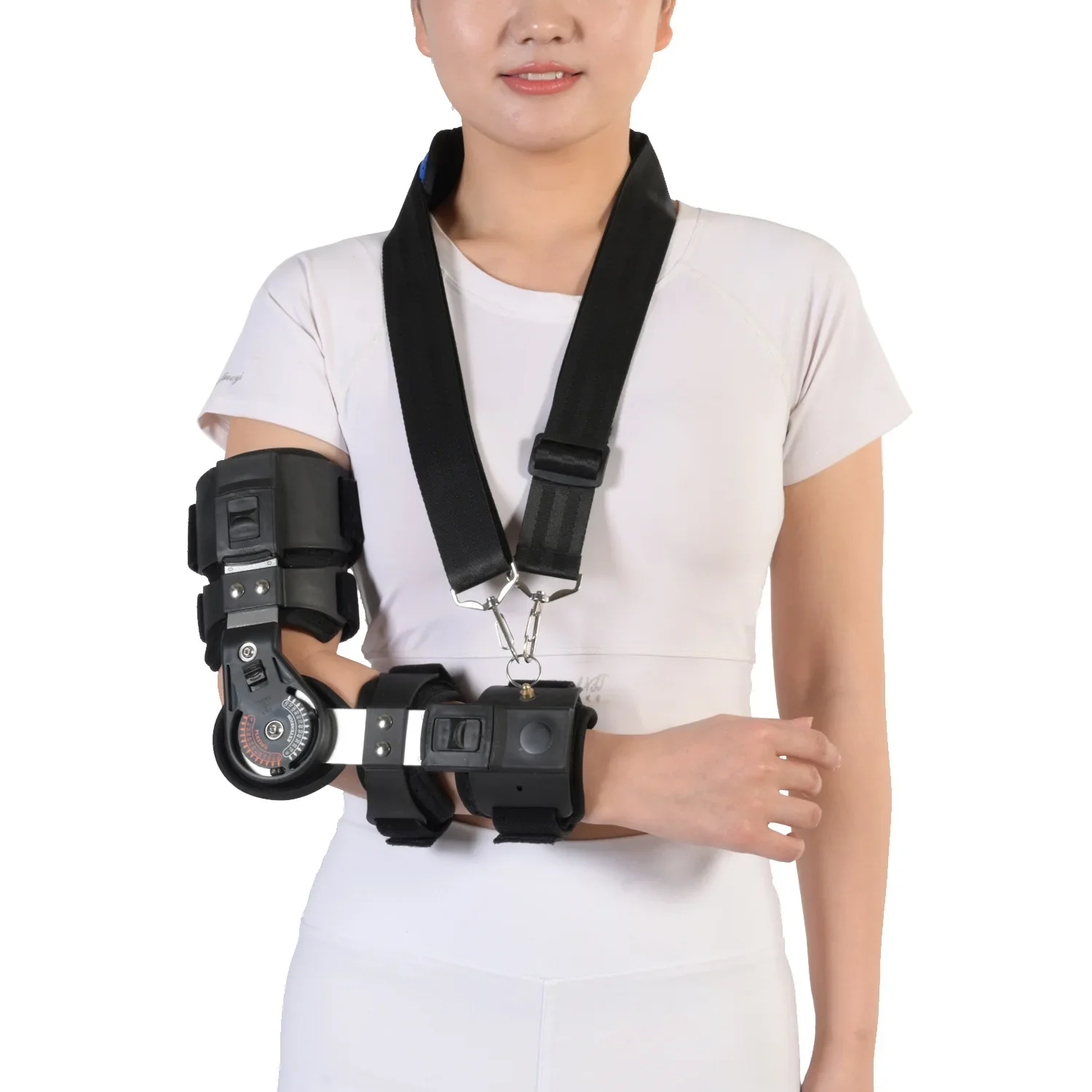 Customizable Fixation Brace ROM Hinged Shoulder Arm Sling Forarm Braces Support Splint Orthosis Sling Elbow Brace