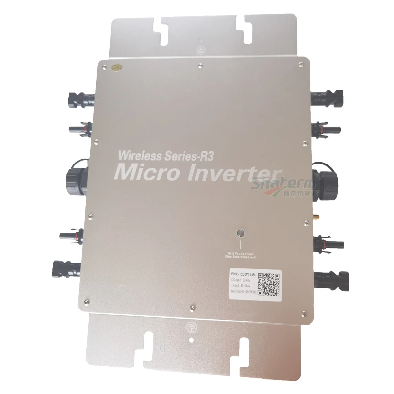 WVC 1200 واط 1400 واط 1600 واط الشمسية شبكة التعادل العاكس المدخلات DC22V-60V إلى AC110V/220 فولت WVC على الشبكة مايكرو عاكس الطاقة WIFI الإصدار