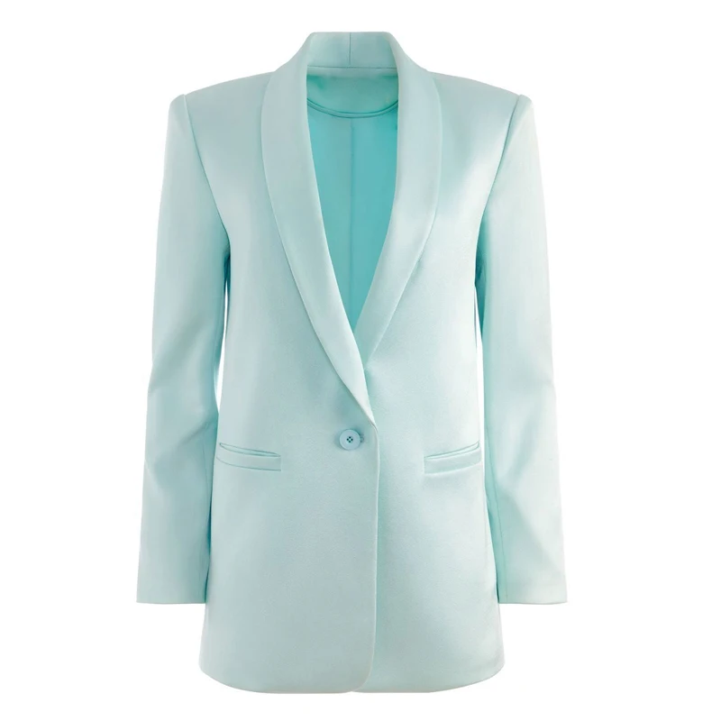 Allingentle الزيتون التلبيب المرأة السترة بدلة عمل سترة أنيقة العمل مكتب بدلة على الموضة السترة مخصصة #3