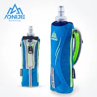 AONIJIE E908 botella de agua de mano para correr, soporte para hervidor, bolsa de almacenamiento para muñeca, paquete de hidratación, matraz blando de combustible Hydra, carrera de maratón