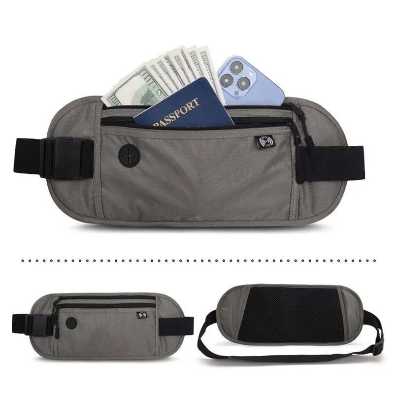 Money Belt with RFID Blocking Secure Waist Bag Credit Card Holders & Passport Holders for Men and Women Keep Your Travel Easy