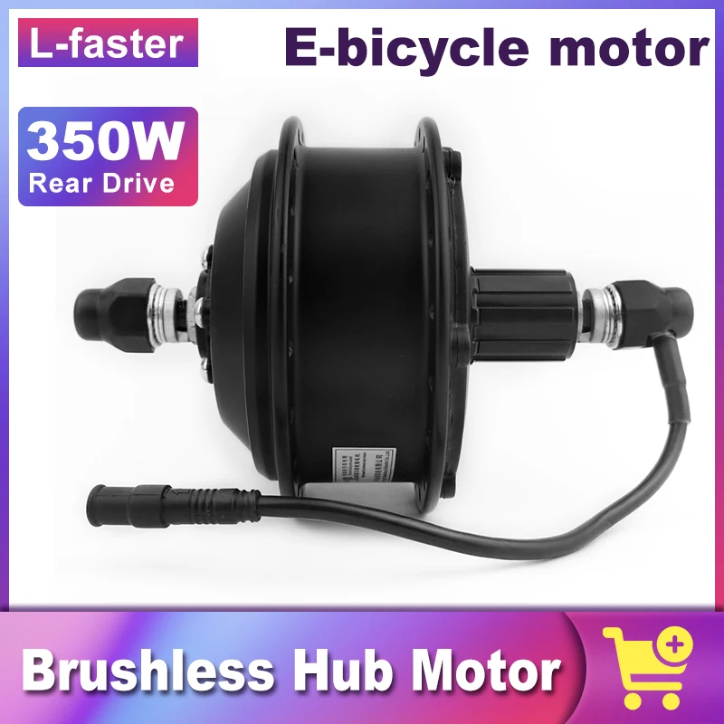 High Speed 36V 48V 350W 500W Electric Hub Motor for Cassette Freewheel Bicycle