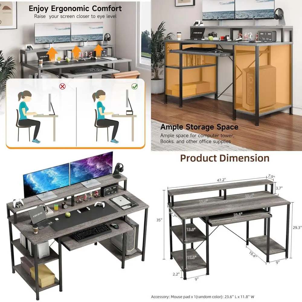 48 Modern Gray Oak …