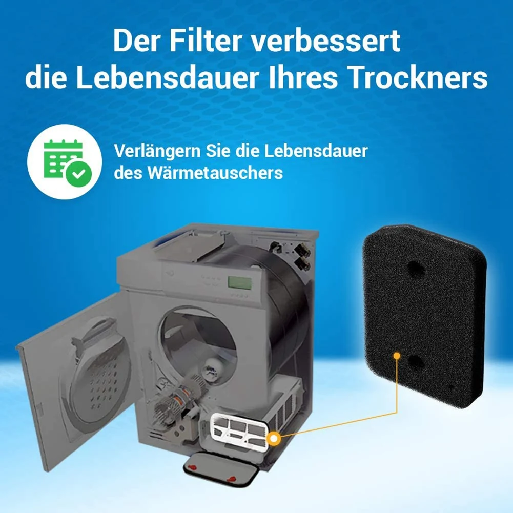 HEPA 9164761ドライヤー用スペアフィルター,2パーツ,ヒートポンプ,ドライヤー,コンデンサー,フィルター,フォームベース,ドライヤーパーツ