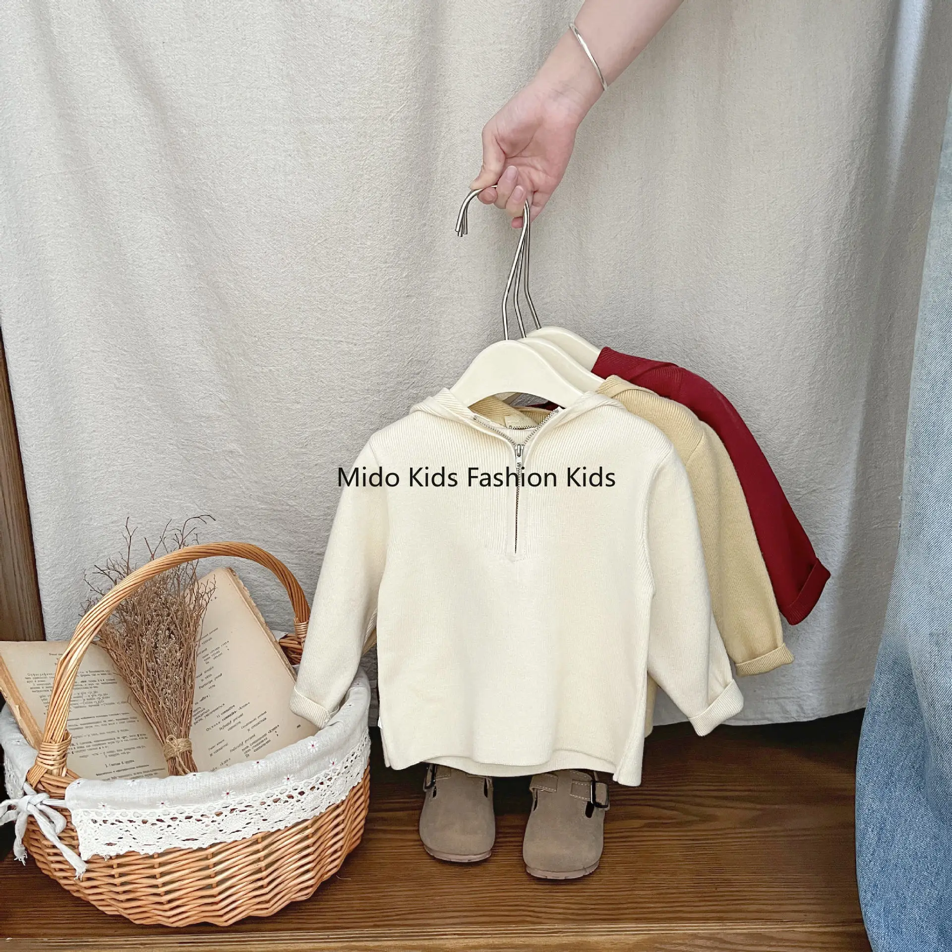 ملابس أطفال خريفية، ملابس علوية لطيفة للغاية، ملابس أطفال خريفية لطيفة محبوكة بأكمام طويلة، ملابس خارجية عصرية #2